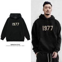 남자 후드 맨투맨 Shawn Yue Chao 브랜드 1977 스웨터 특대 하이 스트리트