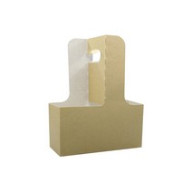 무지 캐리어 200개 BOX 크라프트지 400g 2구/4구 커피캐리어