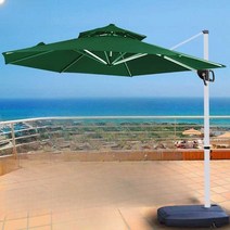 초대형 튼튼한 파라솔 횡단보도 그늘막 펜션 야외용, 3M  황백색