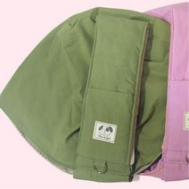 외출용 강아지 가방 반려견 크로스 슬링백 카키 수납가능 강아지외출 비숑