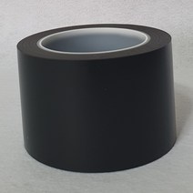 바닥 라인테이프 PVC 안전 체육관 구획 경계 동선 클린룸 사선 주차표시, 72mm, 검정, 1개