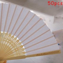 수입파티용품 홈파티 꽃풍선 꾸미기 50 / 30pcs 손으로 그린 접이식 종이 팬 휴대용 파티 웨딩 용품 핸드, 01 print   50pcs_01 Other