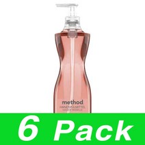 메소드 Handspulmittel 핸드워시 물비누 피치 핑크 Method Peach 532Ml 6개