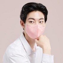 100% 국내제작 호프리미엄 KF94 새부리형 마스크 피치핑크 120매