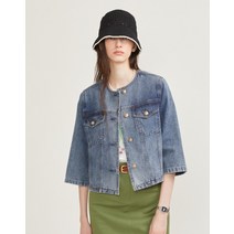 23SS 블루 워싱 면 데님자켓 HSJA3B303B2