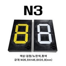 멀티넘버링 (수동식 숫자 표현 장치) N3 규격 : W26.9XH46.8XD5.8(mm), 검정/흰색