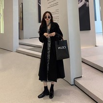 카키 슬립룩 스러우면서 미디엄 브리티시룩 겨울잠바 핸드메이드코트 겨울코트 여성 모직 코트 겨울