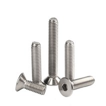 특수볼트5/10/20PCS M4 M5 M6 M8 304 스테인레스 스틸 볼트 육각 홀 붙이 플랫 헤드 렌치 기계 나사, 10 M4X40 10PCS