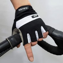 RAVER BLOW 스마트터치 여름 자전거장갑 라이딩 사이클 등산 골프 스포츠 킥보드 반장갑, 블랙