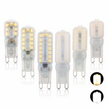 전조등 전구 G9 LED 조도 가능 ac110 V 220V 전구 5W 웜 화이트 쿨 램프 지사 교체 전통적인 할로겐 조명, 01 Warm White_01 그렇습니다, 12 9W 220V Transparent