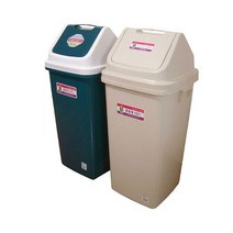 우림 월드사각휴지통 75리터 종량제 7호, 그린(녹색)