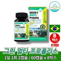 코스트코 약국 츄어블 브라질 그린 프로폴리스 액 아연 c 캔디 액상 캡슐 그린폴리스 면역에 좋은 영양제 페퍼민트 향, 8박스