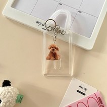 포카홀더 MINKYS-Kawaii 투명 아크릴 포토 카드 홀더 폴라로이드 펜던트 버스 보호 케이스 신용 ID 은행 사진 홀더