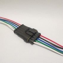 1세트 키트 2 핀 1/2/3/4/5/6 웨이 앰프 슈퍼 씰 방수 전기 와이어 커넥터 플러그 자동차, 09 5P With 17cm