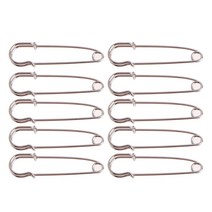 10 pcs/set silver tone 안전 핀 대형 강력한 강력한 고급 고정 결과 의류 공예품 재봉을위한 DIY 재봉 도구, 60mm