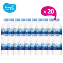 동원 샘물 생수 300ml 20병 (유/무라벨 랜덤출고), 20개