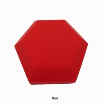 방음 패널 단영 흡음판 셀프 시공 스튜디오 어쿠스틱 육각형 폼 벽 난연 스폰지 색, 180x300mm, 빨간색, 12개