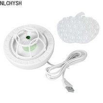 다기능 가정용 usb 미니 초음파 식기 세척기 식기 세척기 청소기 초음파 세척, 빨간색