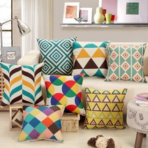 쇼파쿠션 린넨 카페쿠션 북유럽 거실 인테리어 패브릭 쿠션 솜 소파 알파벳 볼 이케아 82, F