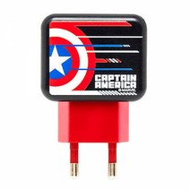 S2B 마블 컬러 가정용 충전기 Fusion (캡틴아메리카)