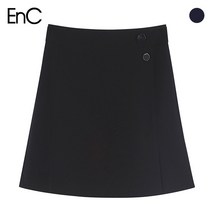 (EnC) 사선 랩 미니 스커트(ENWH83783W)