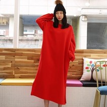 퍼니걸스 기모 포켓 롱 원피스_8772