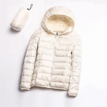 어닝 테라스 차량용 비가림 천막 JuneLove-휴대용 스탠드 칼라 오리털 코트 및 재킷 여성용 95% 초경량 솔리드 겨울 아웃웨어, [04] XXL, [04] Awhite