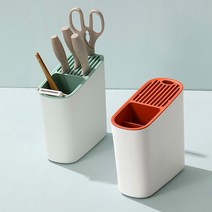 물빠짐 멀티 칼집 칼블럭 칼거치대, 화이트그린(CO10023)