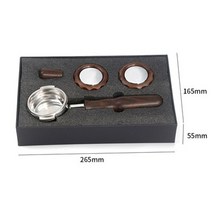 커피 캡슐 머신 가정용 미니 에스프레소 e61 58mm 커피 portafilter 로켓 커피 머신 단단한 나무 밑면 expobar 휴대용 스테인레스 스틸 커피 필터, 스테인리스 스틸1