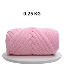 자이언트얀벨벳실 1KG 1000g Super Chunky Yarn Thick Bulky Giant Threads Roving Spinning for Hand Knit, 한개옵션1, 22 Pink 0.25KG
