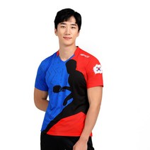 지오코 스매싱핑퐁티셔츠 레드 탁구복