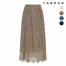 탱커스 여성 레이스 플레어 차밍 스커트