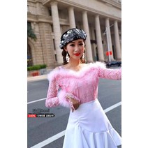 흰색레이스블라우스 일자 실크블라우스 여성의류 봄가을 계절 반팔셔츠 러블리 긴소매 상의 4816674348