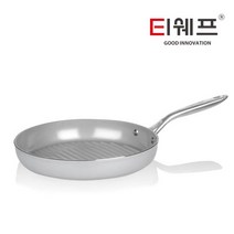 TECHEF(티쉐프) - 세라테라 컬렉션 세라믹 논스틱 후라이팬/웍/볶음팬 (PTFE 및 PFOA 외장&인테리어), 30cm, 그릴팬 30cm