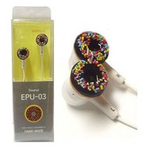 .미니로 미니어처 수공예 이어폰 EPU-03 초코도너츠