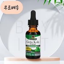 네이쳐스웨이 고투콜라 허브 추출액 2000m.g 액상타입 30ml 병풍추출물 알콜프리, 1개