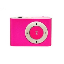 클립 MP3 플레이어 미니 TF SD 슬롯 USB 음악 금속 방수 스포츠 워크맨 Lettore 휴대용 마이크로 2021 패션 핫, Rose Red_기타