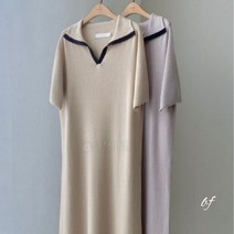 가을 캐시미어 울 카라 홀가먼트원피스 / ft 플로 간절기 봄 플로티 베이지 옐로우