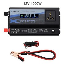 수정 사인파 전원 인버터 디스플레이 12V/24V 주파수 변환기 4 USB 포트 드롭 쉬핑, 04 P04D1AA804071-12-B