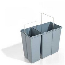 슬라이딩 휴지통 캐비넷형 스윙 미닫이 쓰레기통 주방, 300캐비닛더블배럴20Lx10L(휴대용별도)