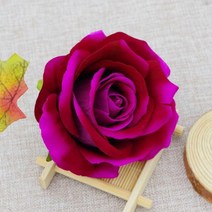 100PCS 정원에 실크 장미 머리 크리스마스 장식 로즈 아치 결혼식 신부 통관 인공 꽃 조화, 100 Pieces, 보라색