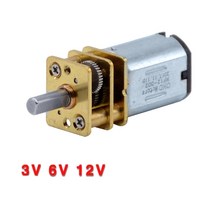 감속 기어 모터 속도조절 3V 6V 12V DC N20 미니 마이크로 메탈 기어 모터 휠 포함 15 30 50RPM 100 200R, 02 30RPM_02 6V