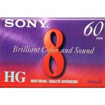 소니 p6-60hg 60분 고급 8mm 테이프