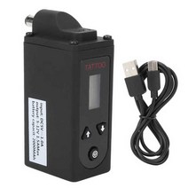 무선 문신 전원 공급 LCD 디스플레이 화면 8V 10 시간 가변 전압 레 귤 레이 터 클립 용품, DC 스트레이트 헤드
