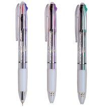 (zeno)한정 제노 3색 볼펜 0.38mm 1자루 투명바디 다색펜 3색볼펜, 검정파랑빨강(PR)