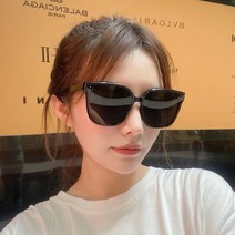 Lahoko 편광 선글라스 남여공용 빅 오버 캣츠 블랙 선글라스 편광 UV400 자외선 차단