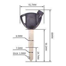 바이크키복사 보조키 열쇠복사 탑케이스 사이드 3Pcs 오토바이 키 스즈키 자석 도난 방지 잠금 장치에 대, 03 3 PCS Black