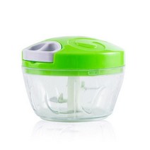 혼합기 500ML 핸드 블렌더 수동 고기 분쇄기 파워 푸드 쵸퍼 민서 믹서 블렌더 고기 과일 야채 견과류 슈레더 절단, green