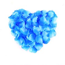 플라워샤워(조화 Blue 400P)종이꽃가루 브라이덜샤워 장미 웨딩, 단품