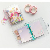 초등학생선물용 투명커버 3공 미니다이어리 일기 데일리 아이 직장인 스케줄 성탄절 수첩 감성 일기장 이쁜